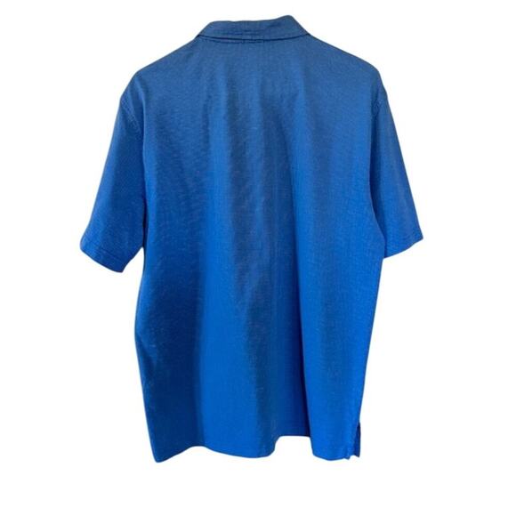 J. McLaughlin Men’s Blue Pima Cotton Polo Shirt size Medium - Picture 3 of 6